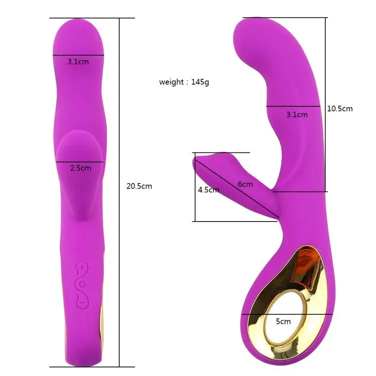 Vibrator pijat getar dewasa wanita, perangkat masturbasi wanita g-spot orgasme mengisi daya dengan 10 mode kuat untuk wanita