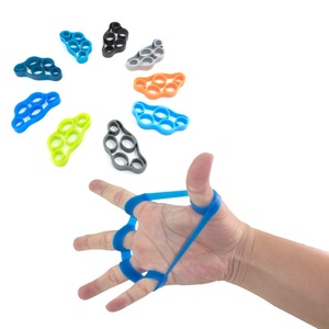 Anillo de Tensión de Silicona Elástica para Entrenamiento de Dedos, Separador y Ejercitador para Rehabilitación de Manos, Tensor de Cinco Dedos - Product Image 1
