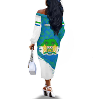 Vêtements de créateurs pour femmes sur mesure OEM, robe longue à manches longues pour femmes de Sierra Leone