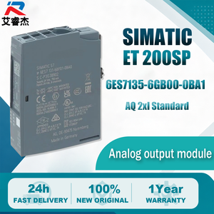 Module de sortie analogique neuf d'origine 6ES7135-6GB00-0BA1 SIMATIC ET 200SP PLC IO module 24VDC AQ 2xI Standard 6es7 135-6gb01-0ba0 - Product Image 1
