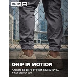 Pantalon cargo homme personnalisé, léger et extensible, taille élastique, coupe ajustée, résistant à l'eau, pour activités de plein air - Product Image 6