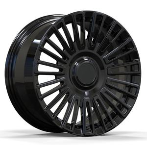 रिपावर 17 इंच 5 छेद हाइपर ब्लैक फुल पेंटिंग कंपाउंड 18 19 20 इंच रिम लेक्सस एलm350 के लिए जाली फिट - Product Image 1