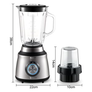 Mixeur Électrique RAF 1000W, Bol en Verre 1,5L, 6 Lames, Haute Vitesse 45000 tr/min, Machine à Smoothies et <span class=keywords><strong>Broyeur</strong></span>, Appareil de Cuisine R.2895 - Product Image 5
