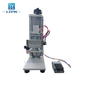 Máquina taponadora neumática semiautomática de escritorio portátil, máquina bloqueadora de sellado de tapas de botellas de vidrio de plástico, tipo taponadora, tipo taponadora - Product Image 1