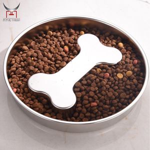 Bol <span class=keywords><strong>de</strong></span> nourriture lente durable en acier inoxydable personnalisé Double face utiliser des collations plateau <span class=keywords><strong>de</strong></span> nourriture bol <span class=keywords><strong>de</strong></span> collation pour chats chiens prévention rapide - Product Image 5