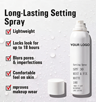 Spray Fixateur de Maquillage Hydratant Végétalien Longue Tenue pour le Visage, Fabricant en Marque Blanche, Cosmétiques Personnalisés avec Logo, Brume Fixatrice