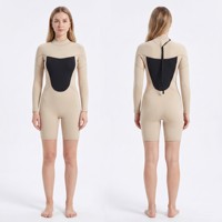 Combinaison de plongée courte OEM de haute qualité en néoprène 3 mm pour femme, idéale pour le surf