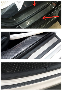 5cm En Caoutchouc <span class=keywords><strong>de</strong></span> Fiber <span class=keywords><strong>de</strong></span> Carbone Moulage Bande Noir Doux Garniture Pare-chocs Bande BRICOLAGE <span class=keywords><strong>Porte</strong></span> Rebord Protecteur <span class=keywords><strong>de</strong></span> Garde <span class=keywords><strong>De</strong></span> Bord <span class=keywords><strong>De</strong></span> Voiture Autocollants style <span class=keywords><strong>de</strong></span> voiture - Product Image 5