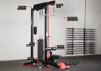 Machine à câble 2 en 1, pour traction et entraînement, musculation, avec broches