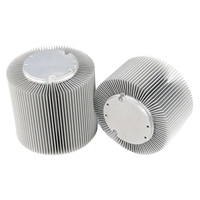 Radiateur en aluminium à conductivité thermique élevée pour lampe LED ronde, usiné CNC avec services de découpe, pliage et poinçonnage