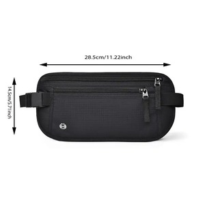 Sac de taille de <span class=keywords><strong>voyage</strong></span> personnalisé <span class=keywords><strong>ceinture</strong></span> d'argent <span class=keywords><strong>porte</strong></span>-passeport mince pochette invisible de <span class=keywords><strong>voyage</strong></span> bloquant la RFID protéger les cartes de crédit en espèces - Product Image 3