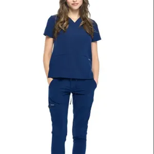 Design popolare di alta qualità di lavaggio uniformi per medici e infermieri uniformi mediche per gli ospedali