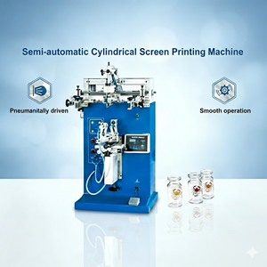 Round Bottle Screen Printing Machine, Paper Cup Screen Printer, Cylindrical Screen Printing Equipment for Plastic Cups