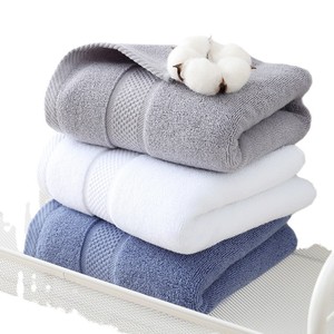 Toalla de algodón puro Jianmu Qingyue, 70x140cm, suave y absorbente para secar el cabello y lavar la cara, uso doméstico, Unisex - Product Image 5