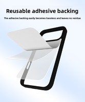 Carcasa Magnética para Teléfono con Espejo, Nuevo Estilo, con Panel Trasero Reutilizable y Adhesivo, Diseño Personalizable DIY I18e I17 I16