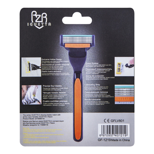 4 Lớp Người Đàn Ông Máy Cạo Lưỡi Chất Lượng Cao Đức Lưỡi 4 Hộp Mực Thay Thế Thép Không Gỉ Dao Cạo Cạo Xoay Vòng Đầu GF-1219 - Product Image 6