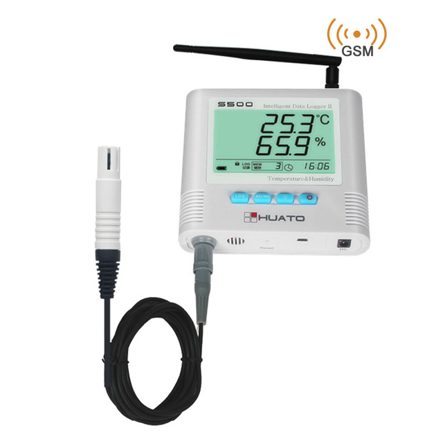 Hospital Refrigerator Gsm Alarm Data Logger Huato Logger Temperature Humidity Data Logger With Alarm Function