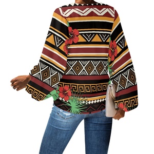 Camicette polinesiane da donna <span class=keywords><strong>e</strong></span> camicette da donna taglie forti di design hawaiane a motivi floreali a maniche lunghe camicette da donna <span class=keywords><strong>eleganti</strong></span> - Product Image 2