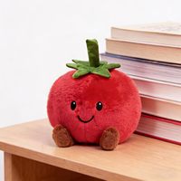 Peluche douce en forme de tomate, jouet câlin pour animaux de compagnie