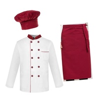 LOGO Veste de Cuisine Respirante de Restauration, Blouse de Chef à Manches Courtes avec Boutons Pression, Uniforme de Travail pour Restaurant