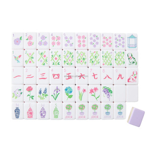 Juego de Mahjong Americano de Lujo Portátil de Acrílico, con Piezas Grabadas, para 4 Jugadores, Gran Venta - Product Image 3