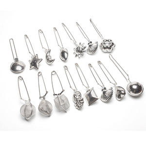 TEA02 vente en gros, diverses formes, boule à thé en acier inoxydable 304, infuseur, passoire à thé Durable, filtre avec poignée - Product Image 5