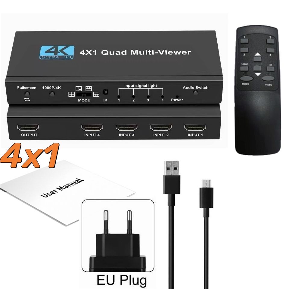 Noir avec prise d'alimentation EU