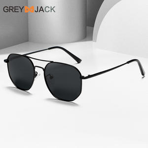 Lunettes de soleil polarisées pour homme Greyjack, monture en métal, verres TAC, protection UV400, noires, pour la conduite, les sports de plein air - Product Image 2