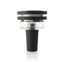 Haute qualité personnalisable usine en gros Portable narguilé tête Shisha bols Silicone + verre + métal cristal laque