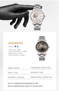 Reloj <span class=keywords><strong>CADISEN</strong></span> 8168 para Hombre Diseño Clásico de Lujo Luminoso NH39 Automático Original para Hombre - Product Image 4