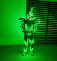 Funtoys quantité minimale de commande 1 PC Costumes pour adultes lumineux Spectacle d'interprète Danse El Wire Led Robot Tron Laser Costume