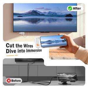 Transmisor de Video HDMI Inalámbrico P400 Lemorele, USB C a HDMI, para <span class=keywords><strong>Laptop</strong></span>, Teléfono a TV, Proyector, Airplay, <span class=keywords><strong>Chromecast</strong></span>, Clickshare - Product Image 5