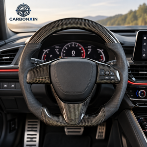Volante Deportivo Personalizado de 3 Brazos en Fibra de Carbono y Cuero para Civic 10ª Gen. 2012-2026 FK8/FK7 Type-R/Si-Racing Style - Product Image 6