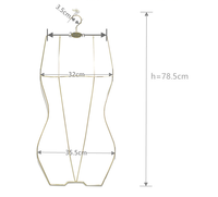 Porte-maillots en fil métallique Lavinia pour la vente en gros, présentoir pour bikinis, sous-vêtements et soutiens-gorge, cintre métallique pour maillots de bain
