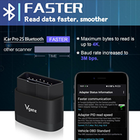 Vgate ICar Pro 2S 5.2 Herramienta de Diagnóstico OBD2 para Autos, Compatible con IOS / Android y Windows