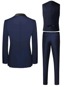 2026 produit tendance hommes 3 pièces Blazer-élégant simple boutonnage Blazer avec gilet et pantalon, <span class=keywords><strong>mariage</strong></span>, vêtements de cérémonie personnalisables - Product Image 6
