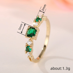 Anello dal design geometrico Anello da dito in stile semplice per donna - Product Image 4
