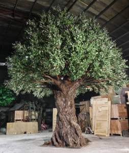 Hot Bán Tùy Chỉnh Lớn Nhân Tạo Olive <span class=keywords><strong>Tree</strong></span> Handmade Thực Tế Trong Nhà Và Ngoài Trời Nhựa Và Vải Cây - Product Image 3