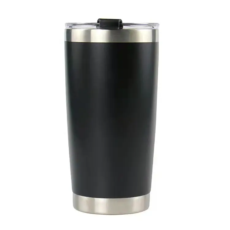 Custom stainless steel tumbler powder coated double wall coffee 20 oz travel car mugs tumblers