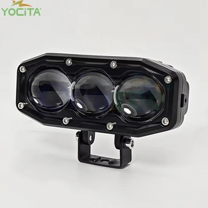 Yocita Dual Color Blanco + Amarillo Luces LED Motos 6000K Trabajo frontal Proyector de haz bajo Luz <span class=keywords><strong>antiniebla</strong></span> intermitente IP67 Motocicleta - Product Image 5