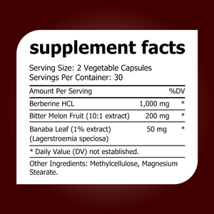 Best Sales Berberine HCL Complex Capsules with Berberine HCL Supports Gut Health Boost <b>Metabolism</b> and Manage Weight Capsule - Product Image 2