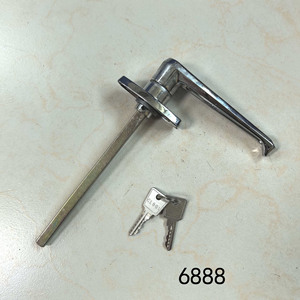 ล็อคด้ามจับรูปตัว L โลหะผสมสังกะสีชุบโครเมียมสำหรับเปลี่ยนประตู รุ่น 6888 - Product Image 4