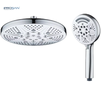 IProSan Ensemble de Douche Pluie Rond 6 Fonctions de Bonne Qualité pour Toilettes