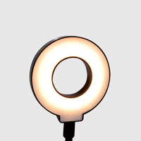 Anneau lumineux 3-en-1 avec microphone et clip, lumière LED beauté portable avec télécommande, alimentation USB pour TikTok, diffusion en direct, selfie et photographie