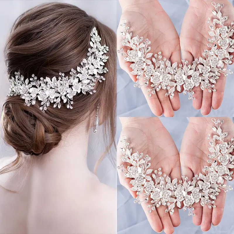 नई उत्पाद शानदार फूल सिर शादी बाल सहायक उपकरण महिलाओं के लिए दुल्हन