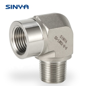 Tube d'instrumentation Raccord Raccords De Tuyauterie Coude de Rue En Acier Inoxydable 316 1/8 "NPT Mâle 1/2" NPT Femelle <span class=keywords><strong>Fileta</strong></span> - Product Image 2