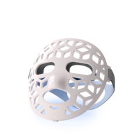 Masque facial LED personnalisable en silicone Sunsred avec design perforé pour usage domestique, OEM disponible
