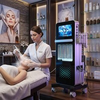 Appareil de beauté Hydra pour le visage, NewFace Salon Spa Grade Oxygen Jet, nettoyage en profondeur des pores, soin de la peau, bulles H2O2, dermabrasion à l'eau