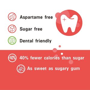 <span class=keywords><strong>Chewing</strong></span>-<span class=keywords><strong>gum</strong></span> <span class=keywords><strong>sans</strong></span> <span class=keywords><strong>sucre</strong></span> à la saveur fraise, <span class=keywords><strong>sans</strong></span> aspartame, <span class=keywords><strong>sans</strong></span> gluten, végétalien, pour la prévention des caries - Product Image 3