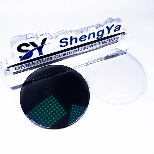Lente fotocromática SHMC de fábrica de lentes fotocromáticas de visão única HMC lente oftálmica super hidrofóbica